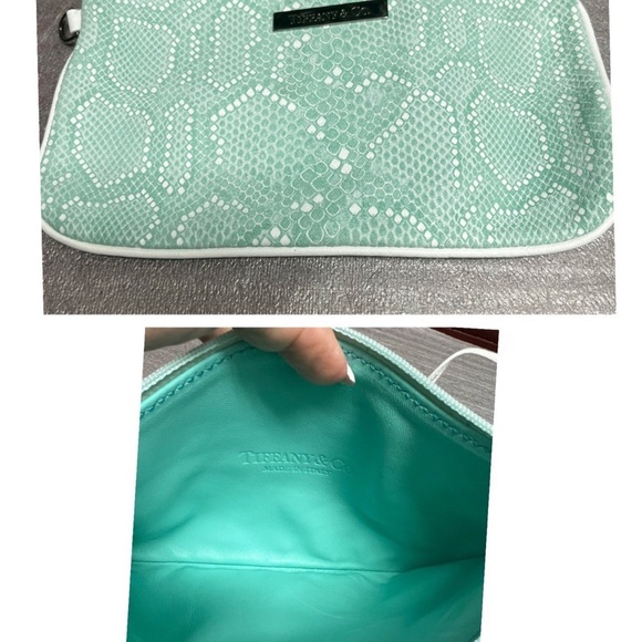 Tiffany & Co. Reversible Snakeskin Print Suede Tote - Picture 7 of 12